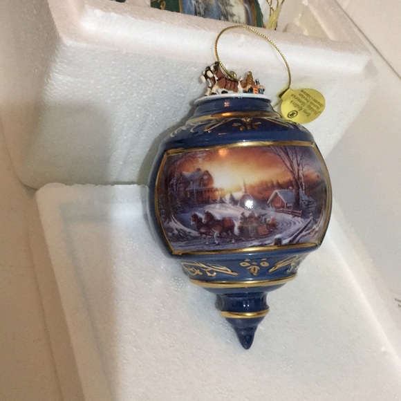 💥CHARITY SALE Terry Redlin Vintage Bradford Exchange Christmas Baubles - Picture 14 of 14